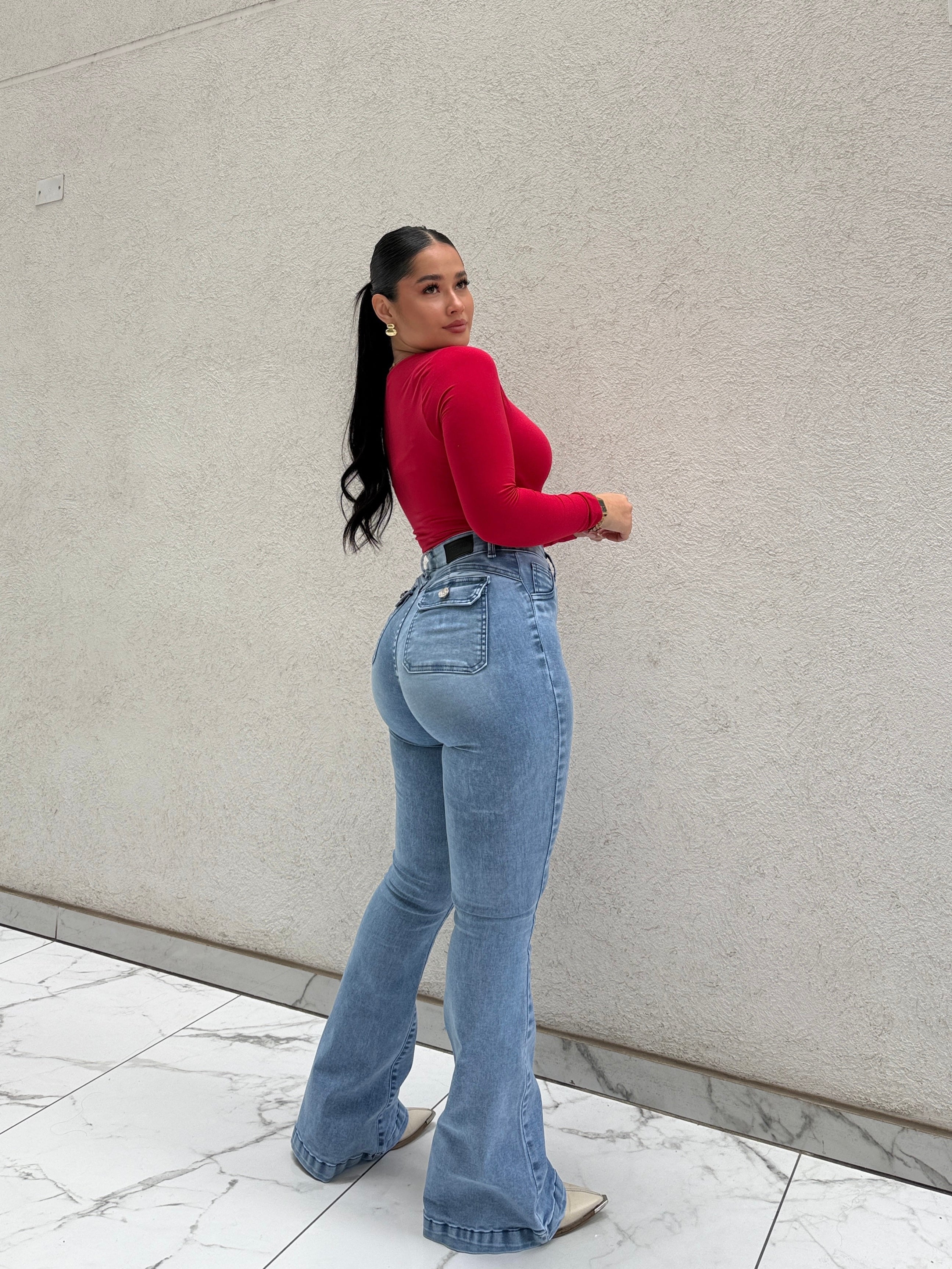 FLARE JEANS CIELO