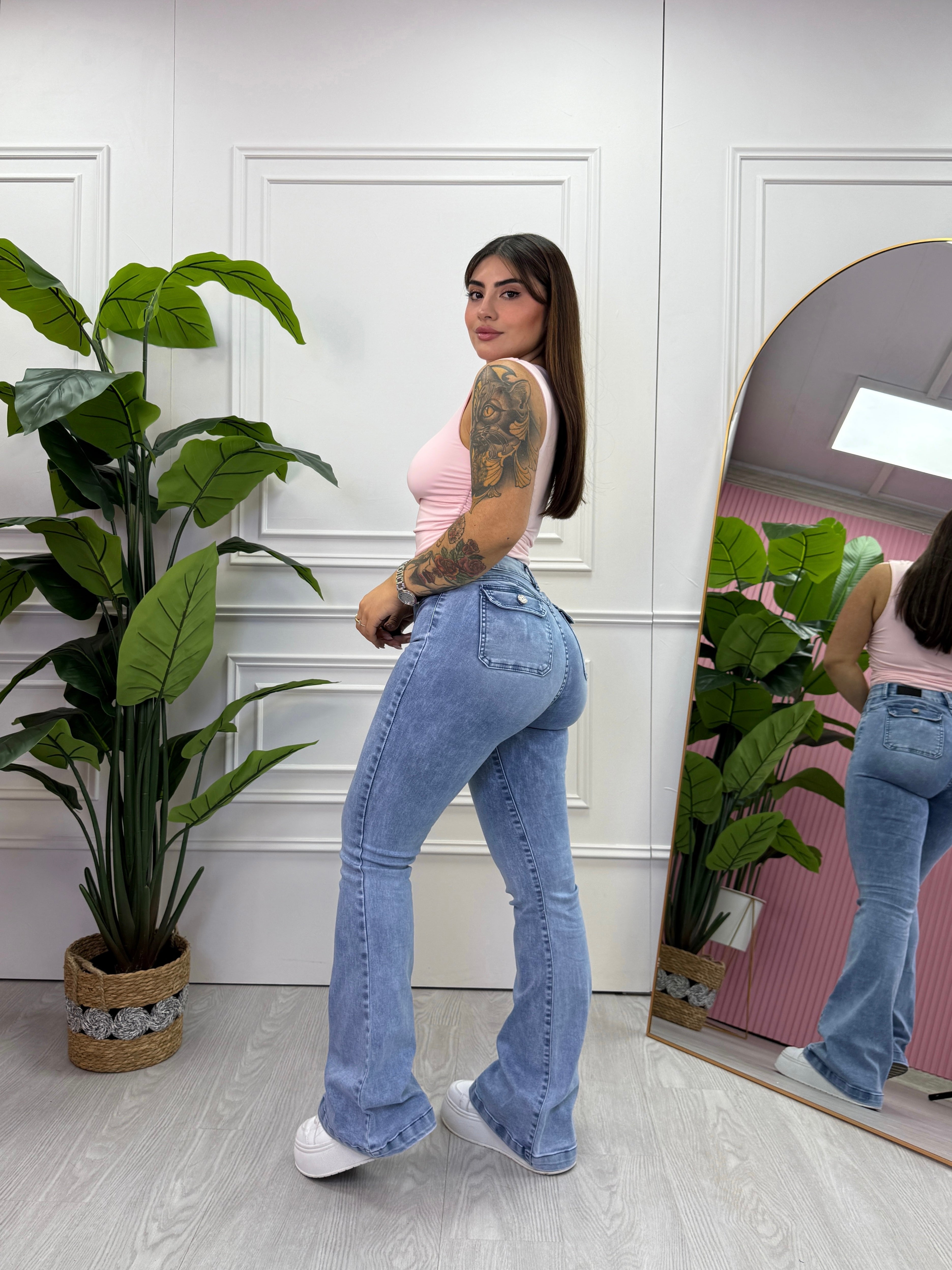 FLARE JEANS CIELO