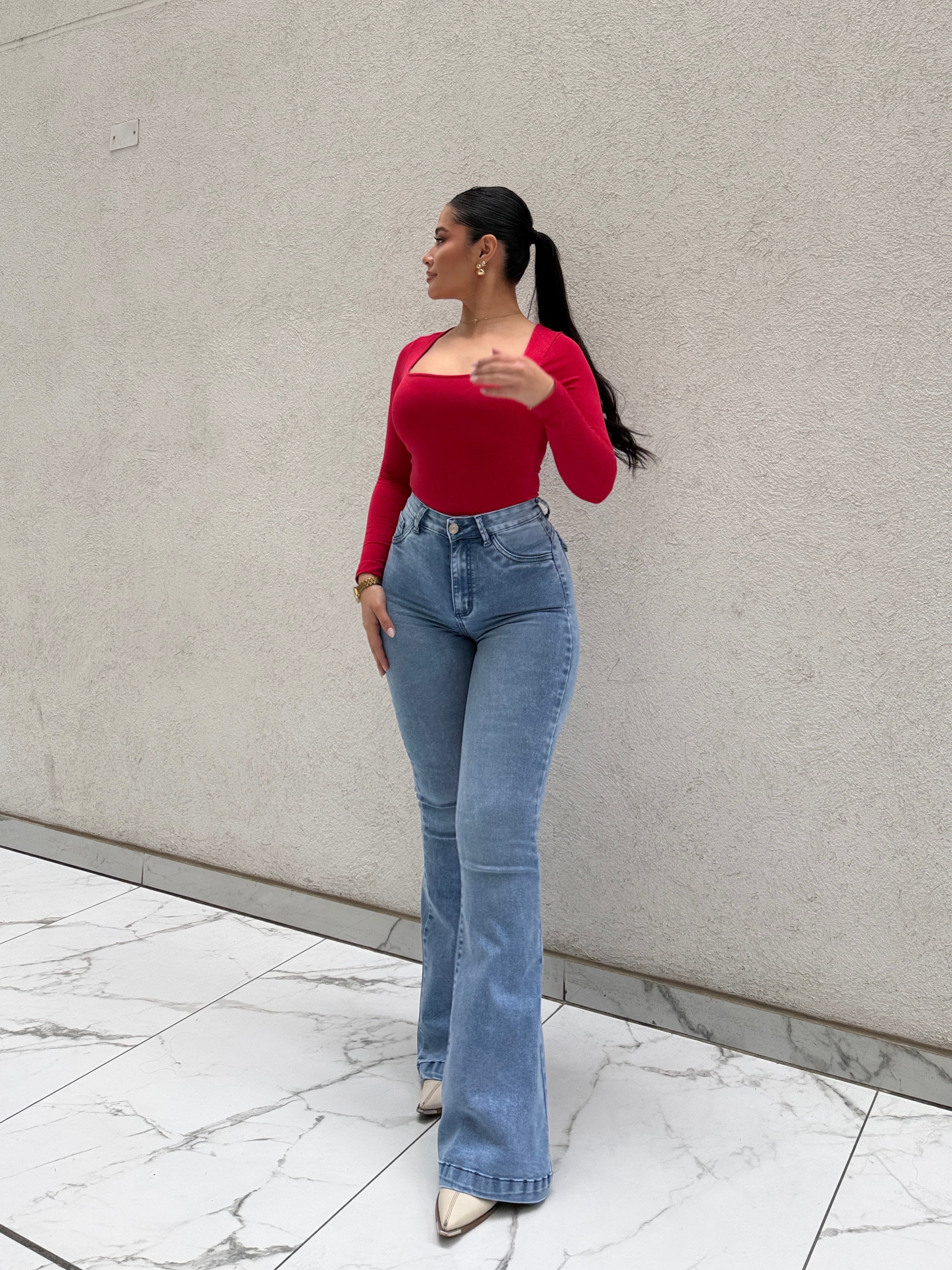 FLARE JEANS CIELO