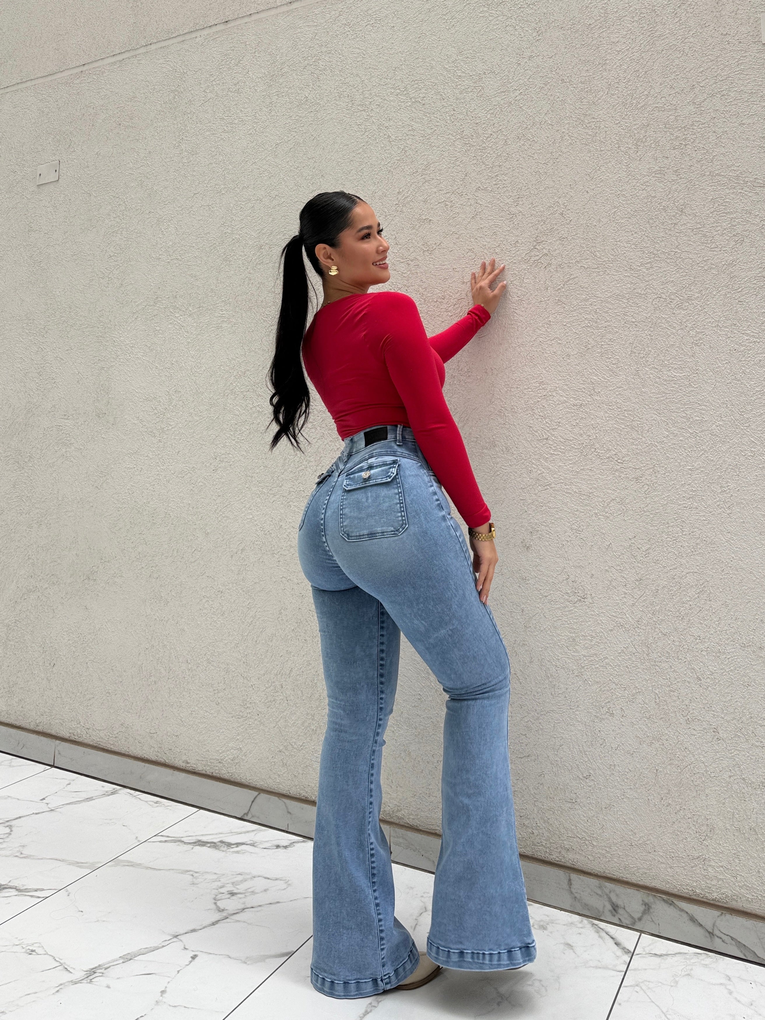 FLARE JEANS CIELO