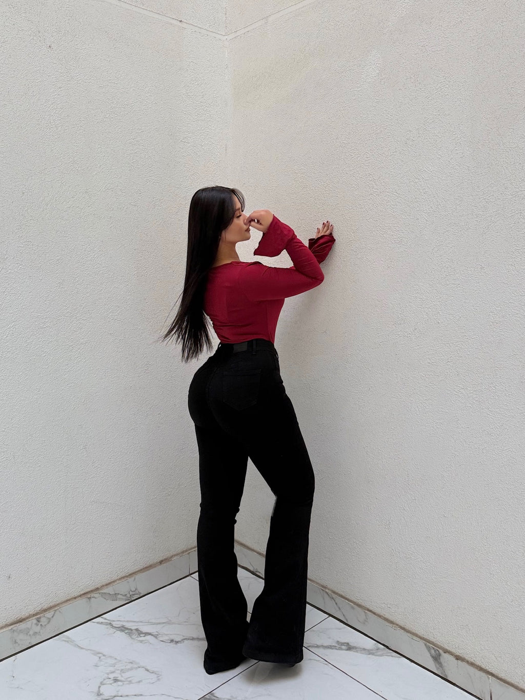 FLARE JEANS BLACK
