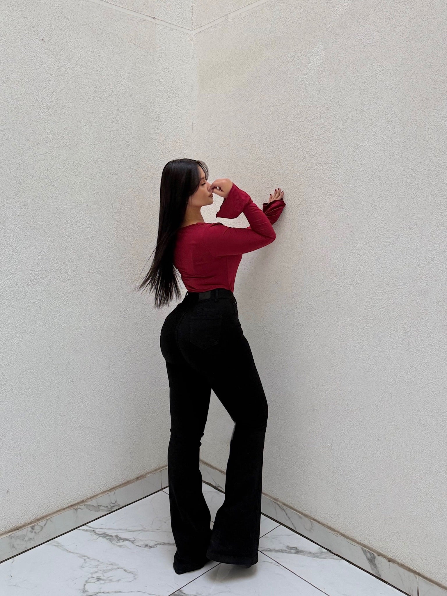 FLARE JEANS BLACK
