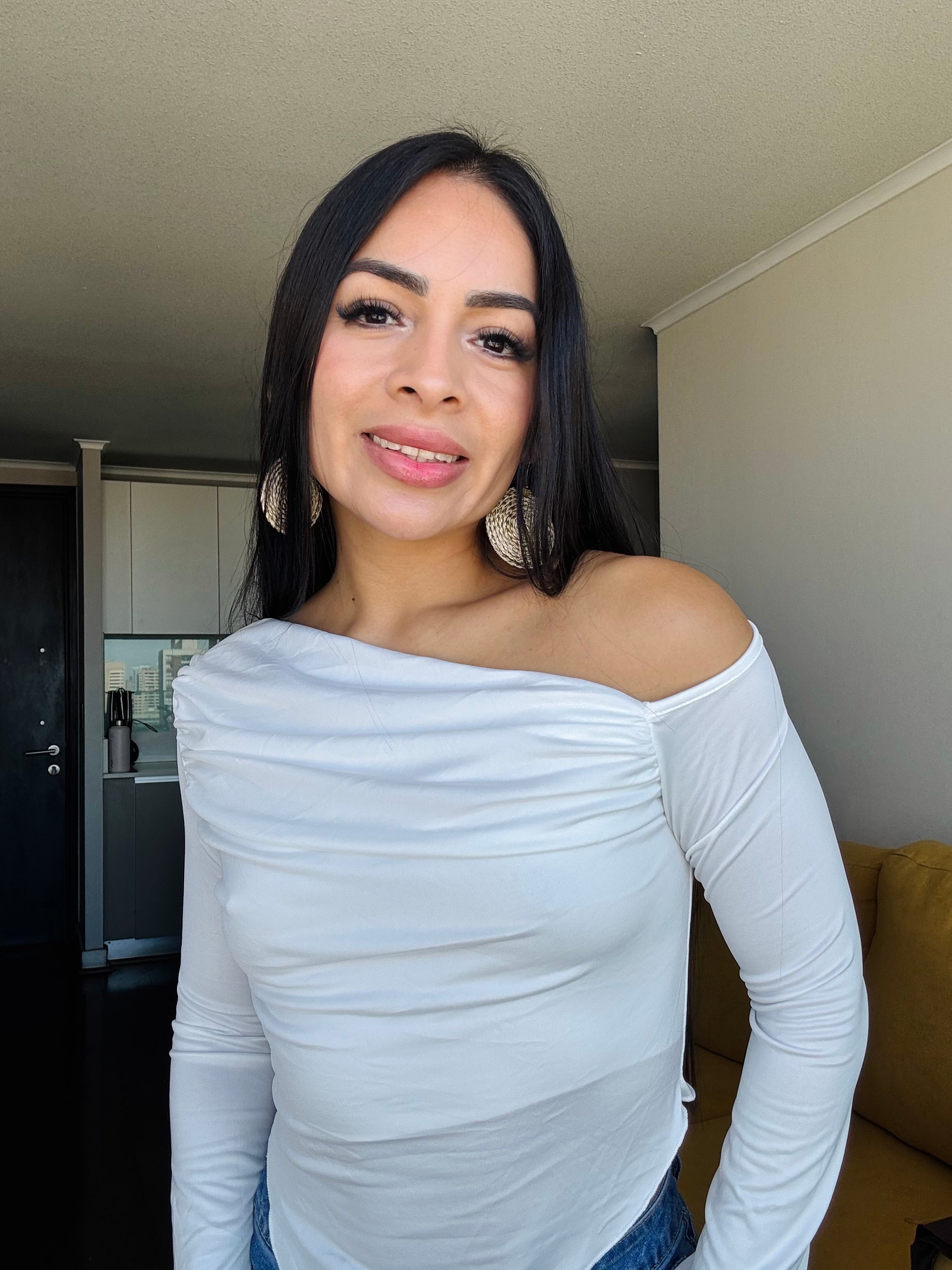POLERA LYCRA ASIMÉTRICA